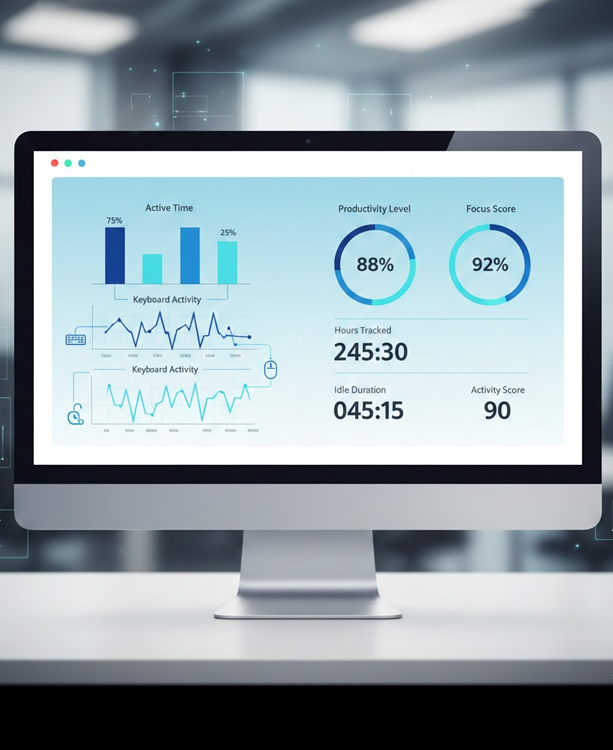 Idle detection in employee time monitorings