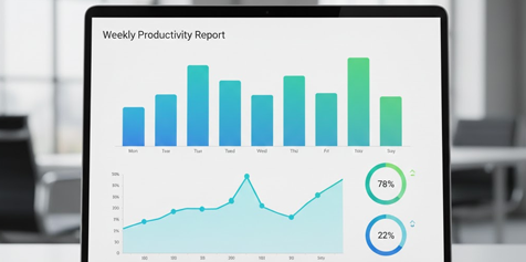 weekly report of Productivity Tracking Software