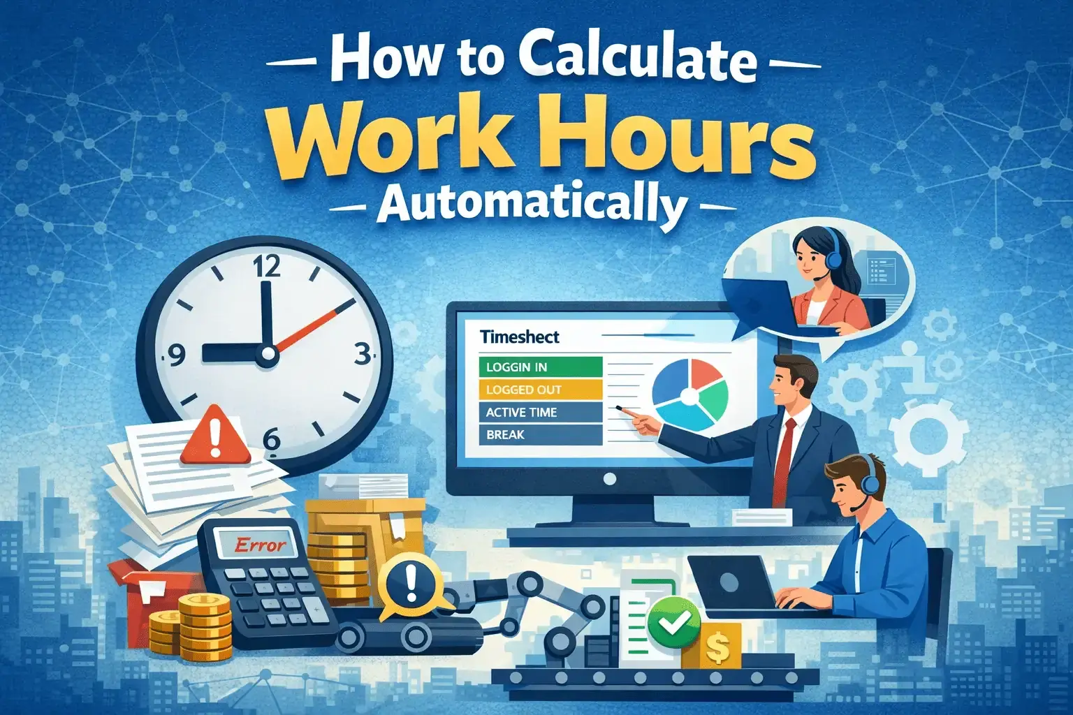 Calculate Work Hours Automatically