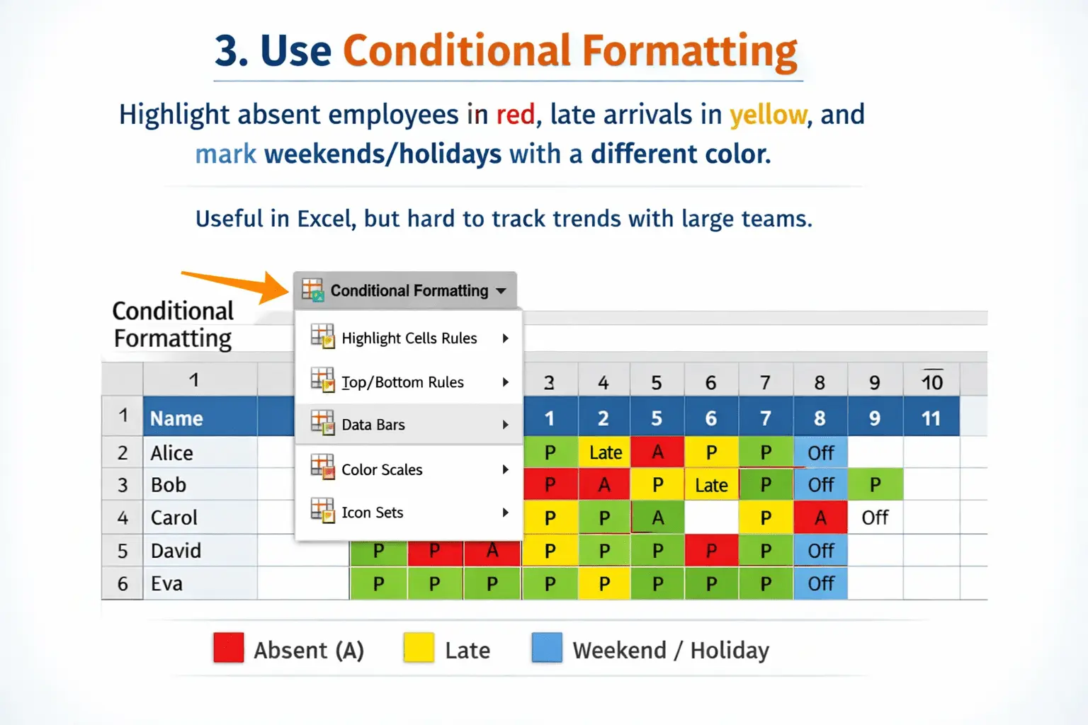 Use Conditional Formatting
