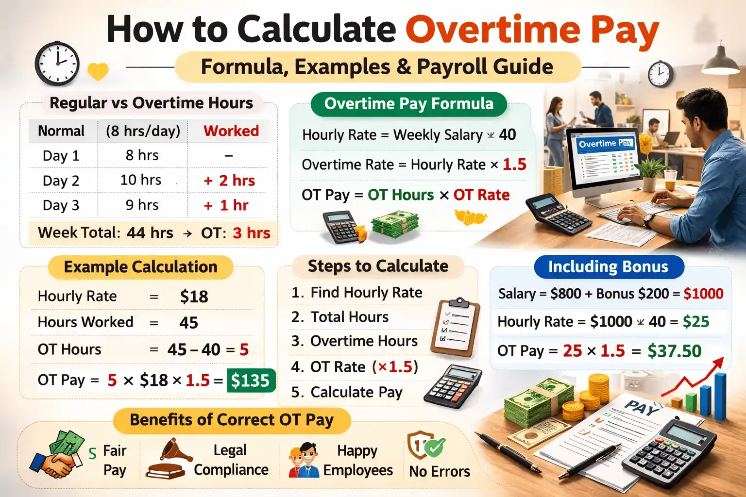 How to Calculate Overtime Pay