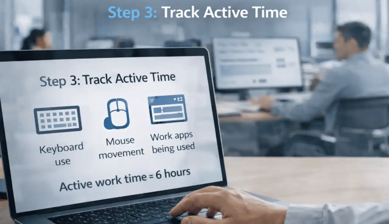 Step 3 idle time tracker