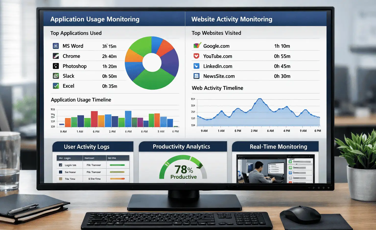 Features of User Activity Monitoring Software