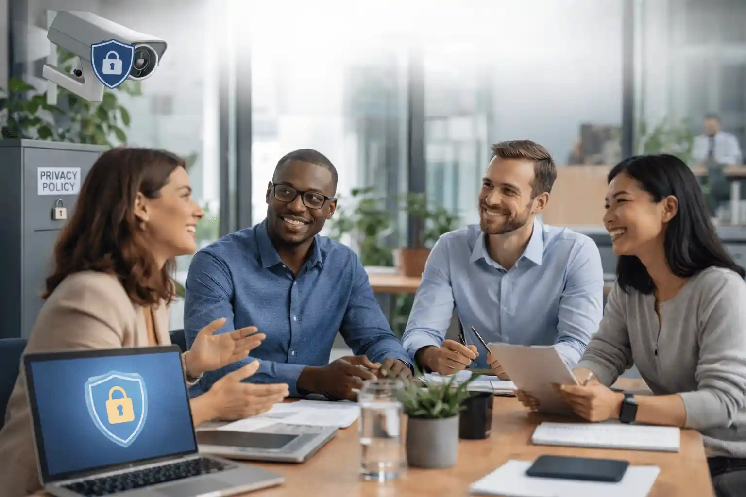 Office discussion on workplace privacy