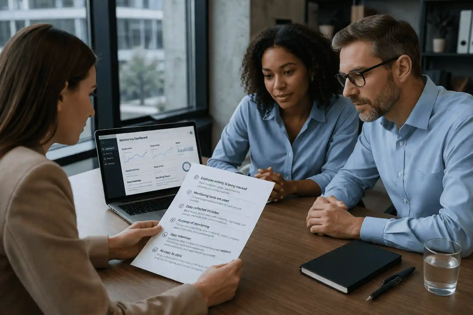 share employee monitoring policy with employees