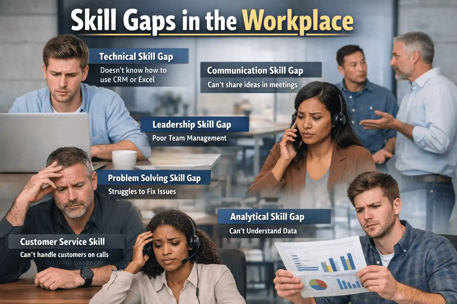 examples of skill gaps in workplace