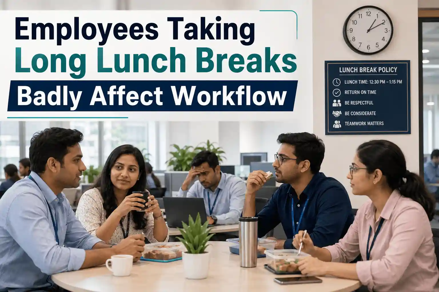 Employees Taking Long Lunch Breaks