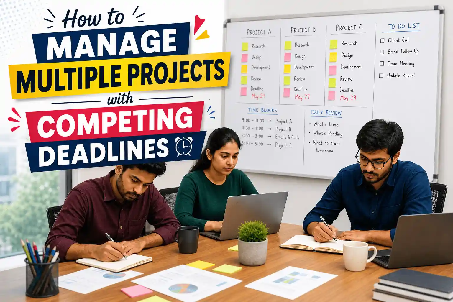 How to Manage Multiple Projects with Competing Deadlines