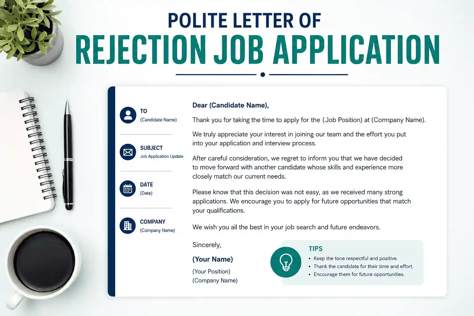 Letter of Rejection Job Application