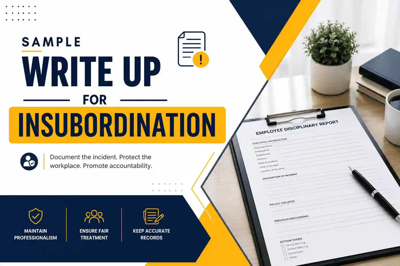 Sample Write Up for Insubordination