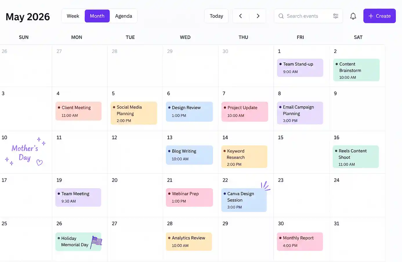 Digital Task Scheduling Planner