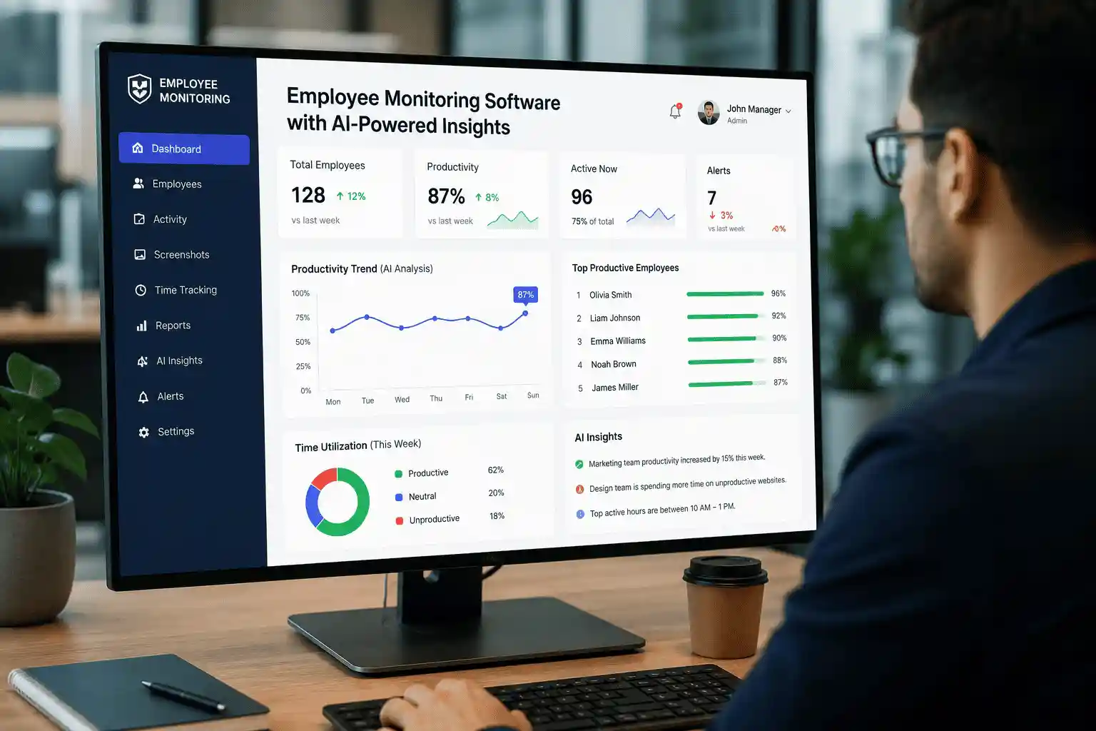 Employee Monitoring Software with AI-Powered Insights