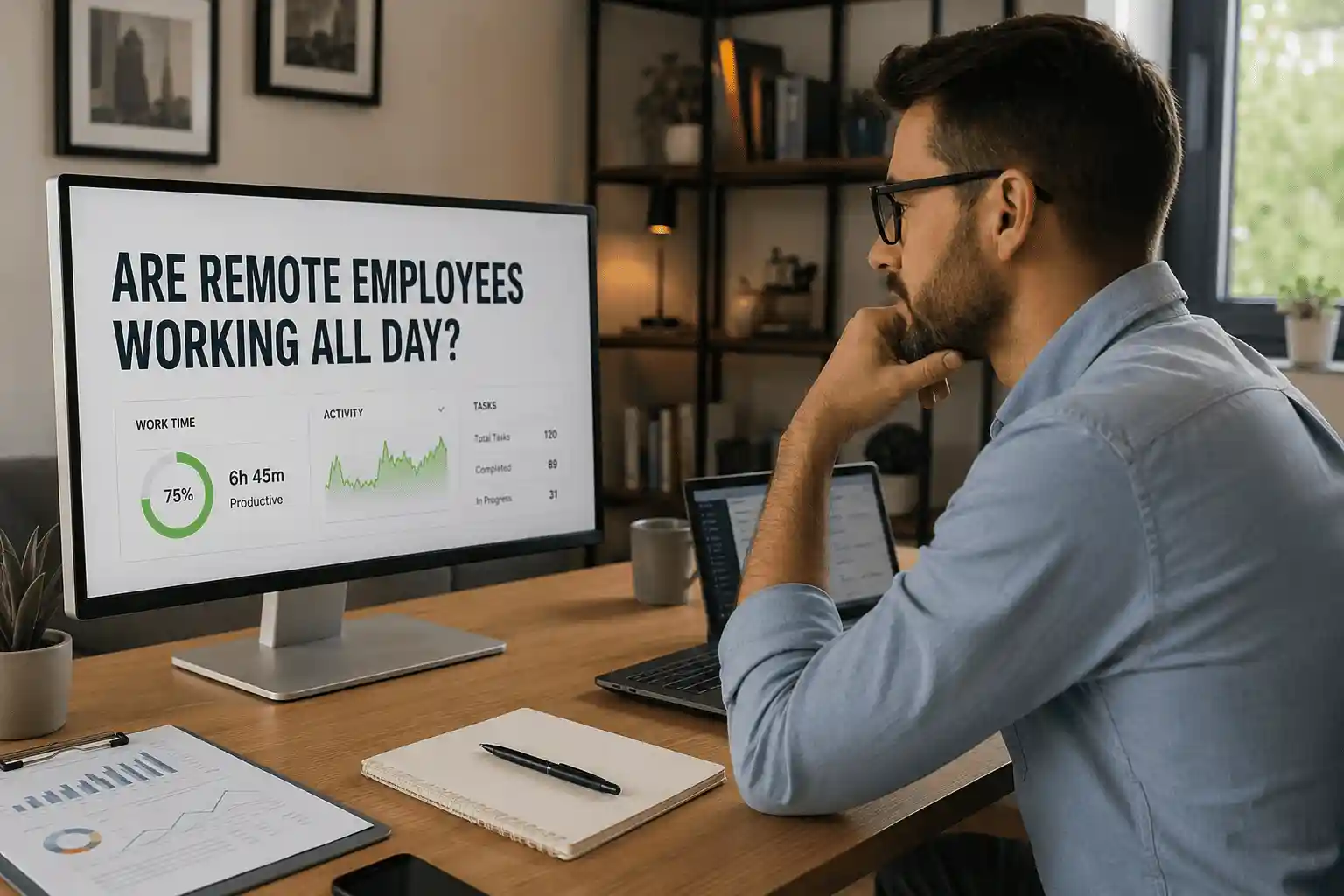 Remote Employees Working All Day