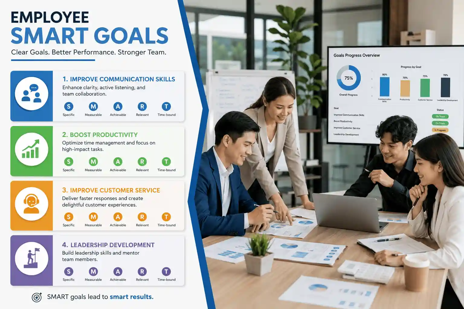 SMART goals in a modern meeting