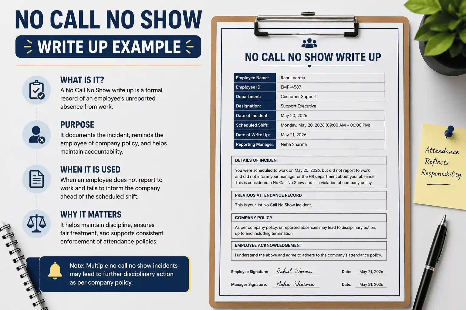 No Call No Show Write Up Example