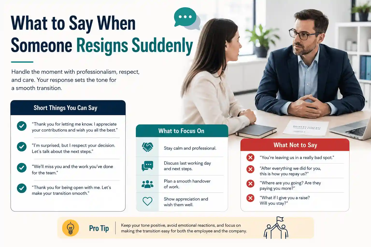 When Someone Resigns Suddenly